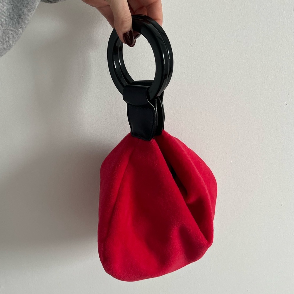 Frances Valentine velvet evening bag